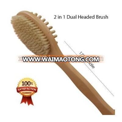 Natural wooden massage body brush in good quality