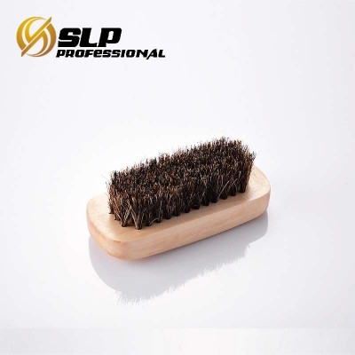 Small size Wooden shoe brush with boar bristle