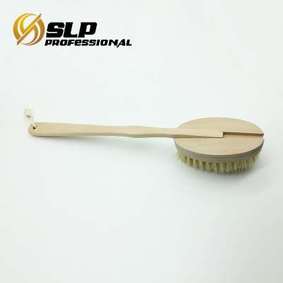 dry body brush Vegan bristle wooden exfoliating wooden body brush for dry brushing